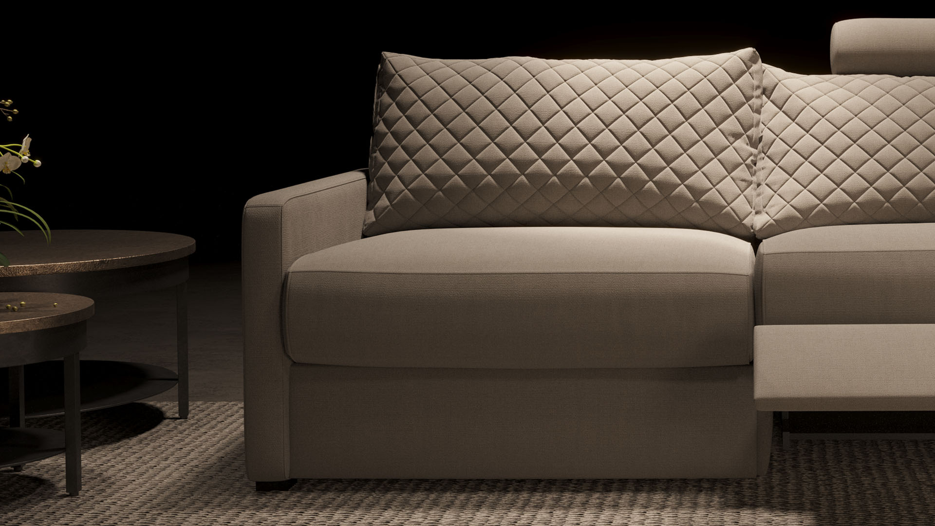 UrbanSofa Auxerre S Sofa Brooklyn Linate Sand Stijl 1 collectie 1