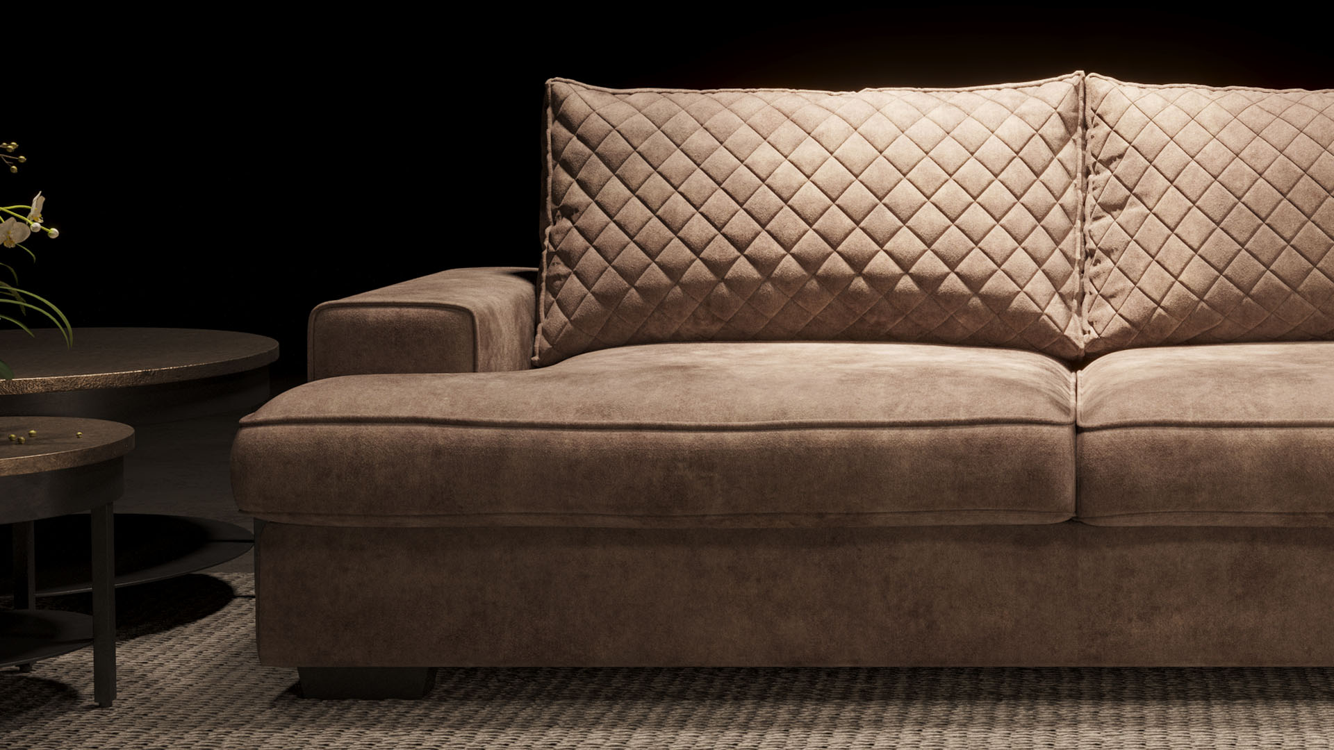 UrbanSofa Brandon Sofa Brooklyn Sevilla Sand Stijl 1 collectie