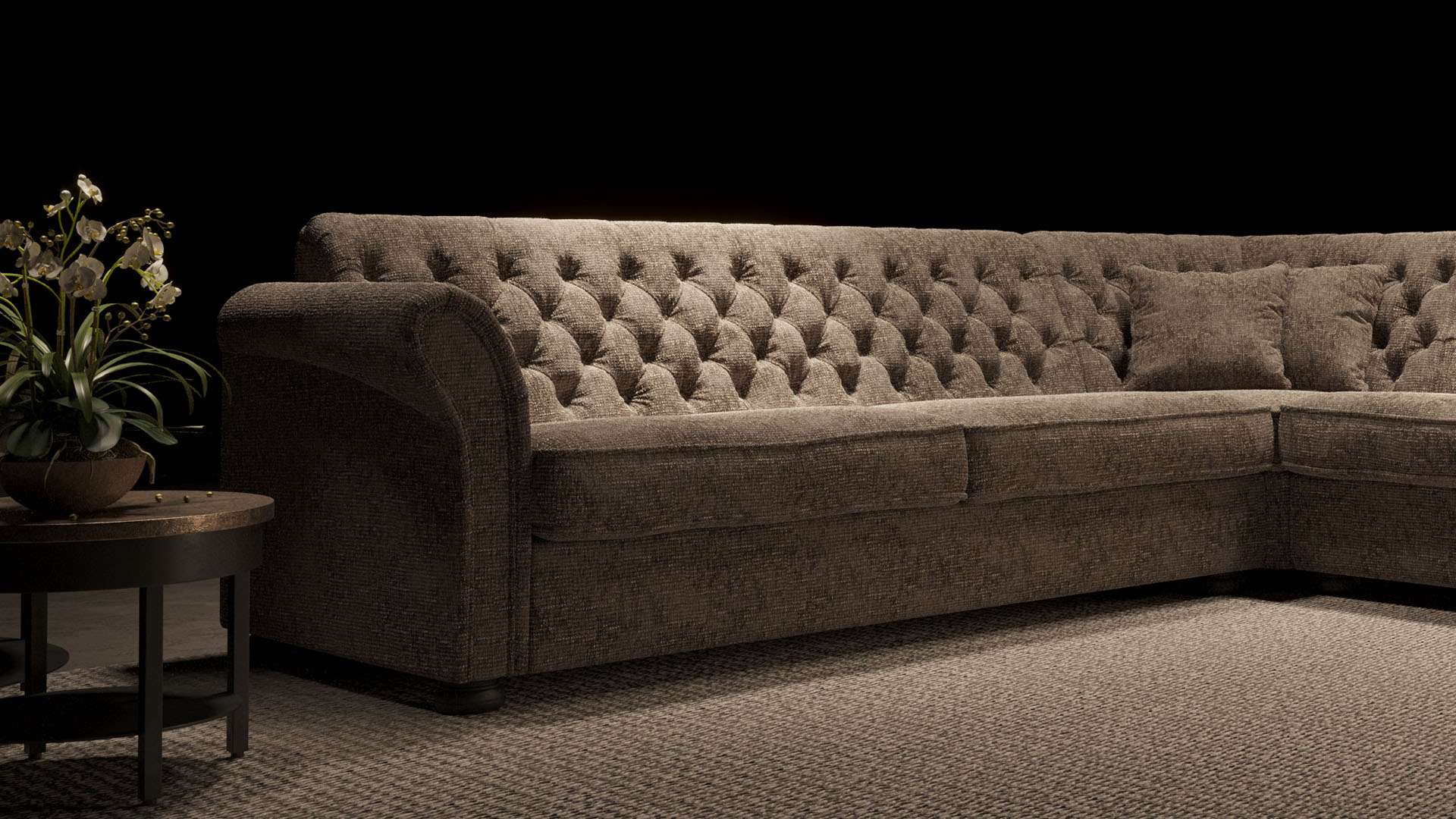 UrbanSofa Calmont Hoekbank x Vento Stone Stijl 1 collectie