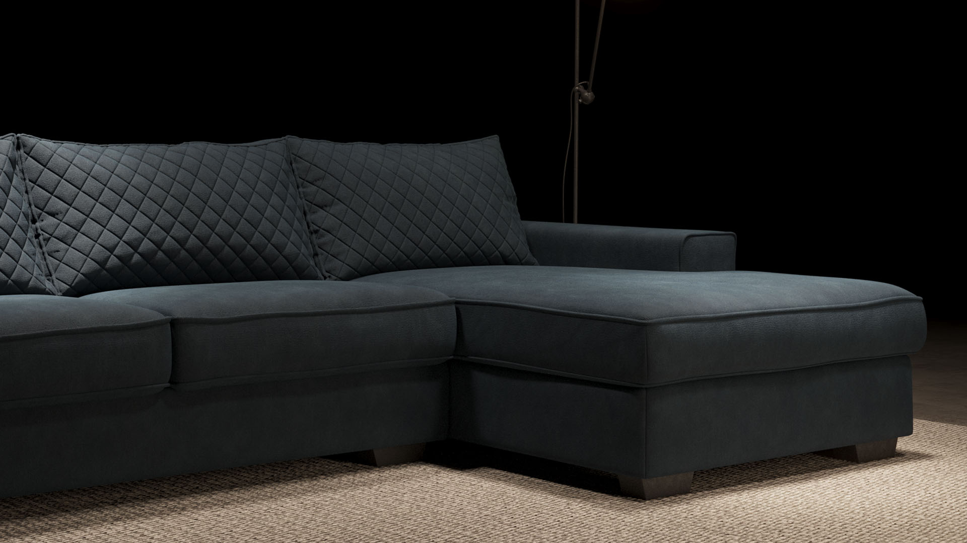 UrbanSofa Firenca Loungebank Brooklyn Vienna Aqua Stijl 1 collectie