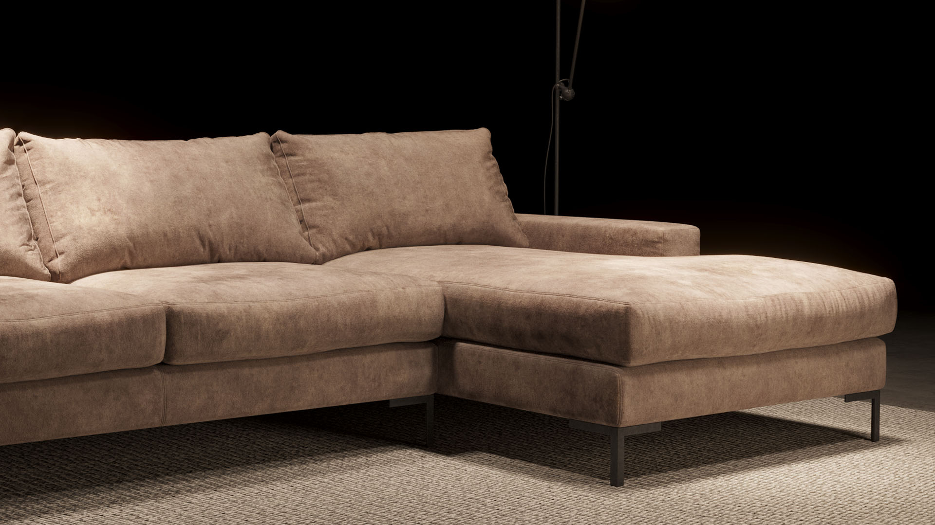 UrbanSofa Lausanne Loungebank Casia Sevilla Sand Stijl 1 collectie