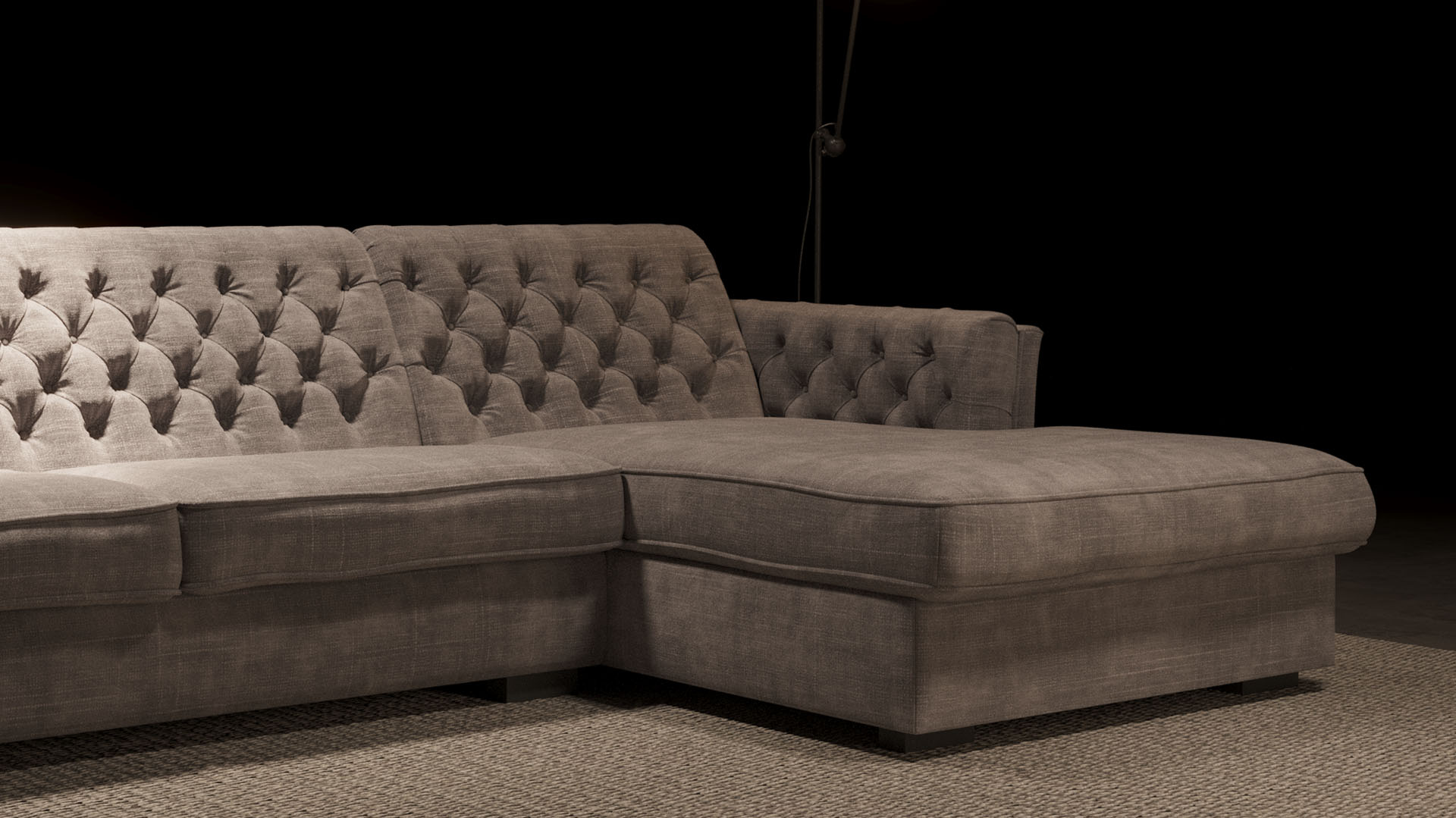 UrbanSofa Levante Loungebank x Belize Sand Stijl 1 collectie