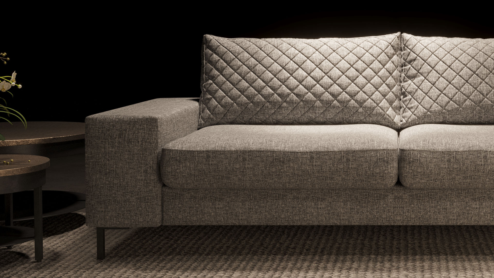 UrbanSofa Cesano Sofa Brooklyn Marseille Stone Stijl 1 collectie