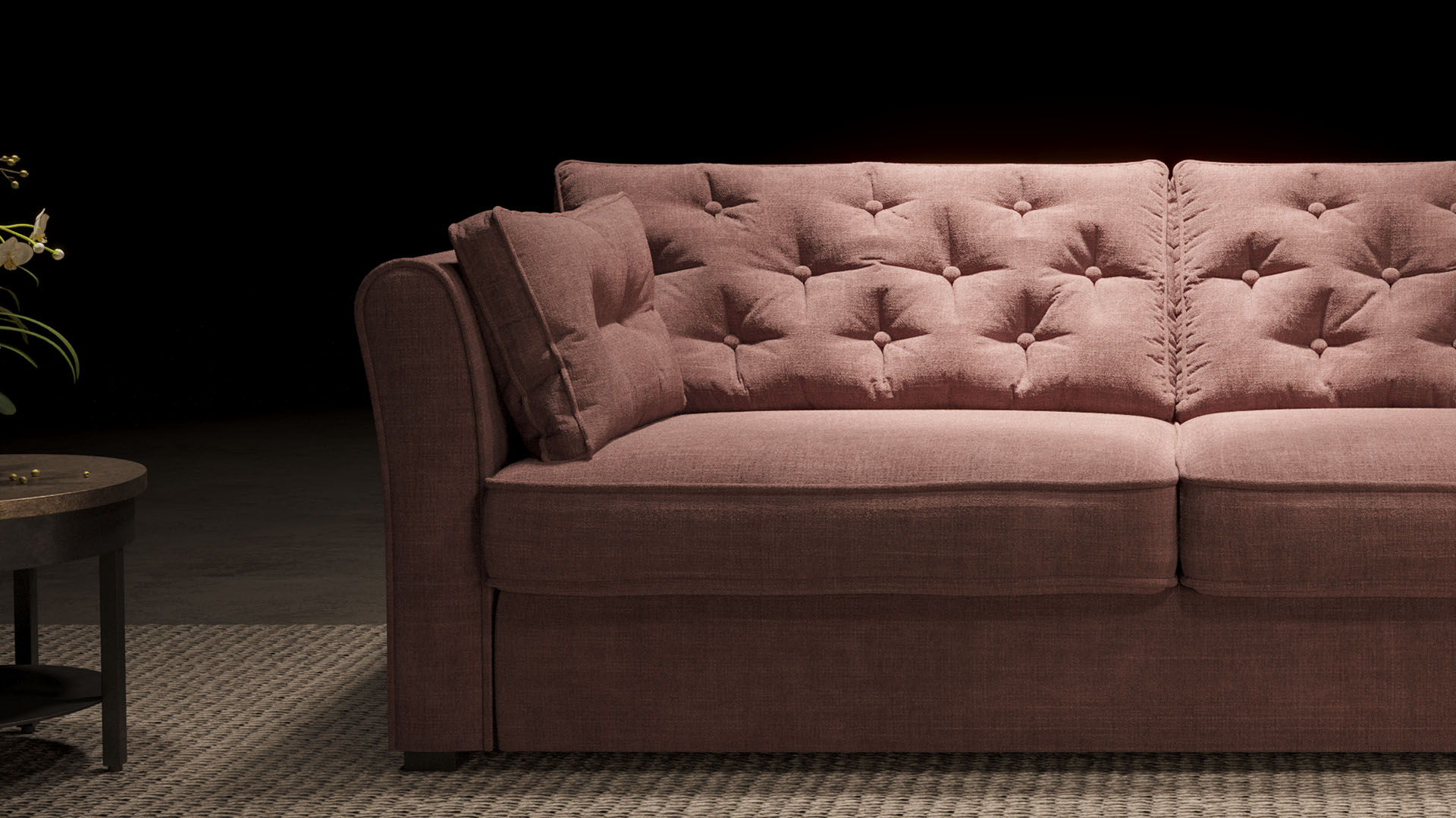 UrbanSofa Fiore Sofa Presto Belize Rose Stijl 1 collectie