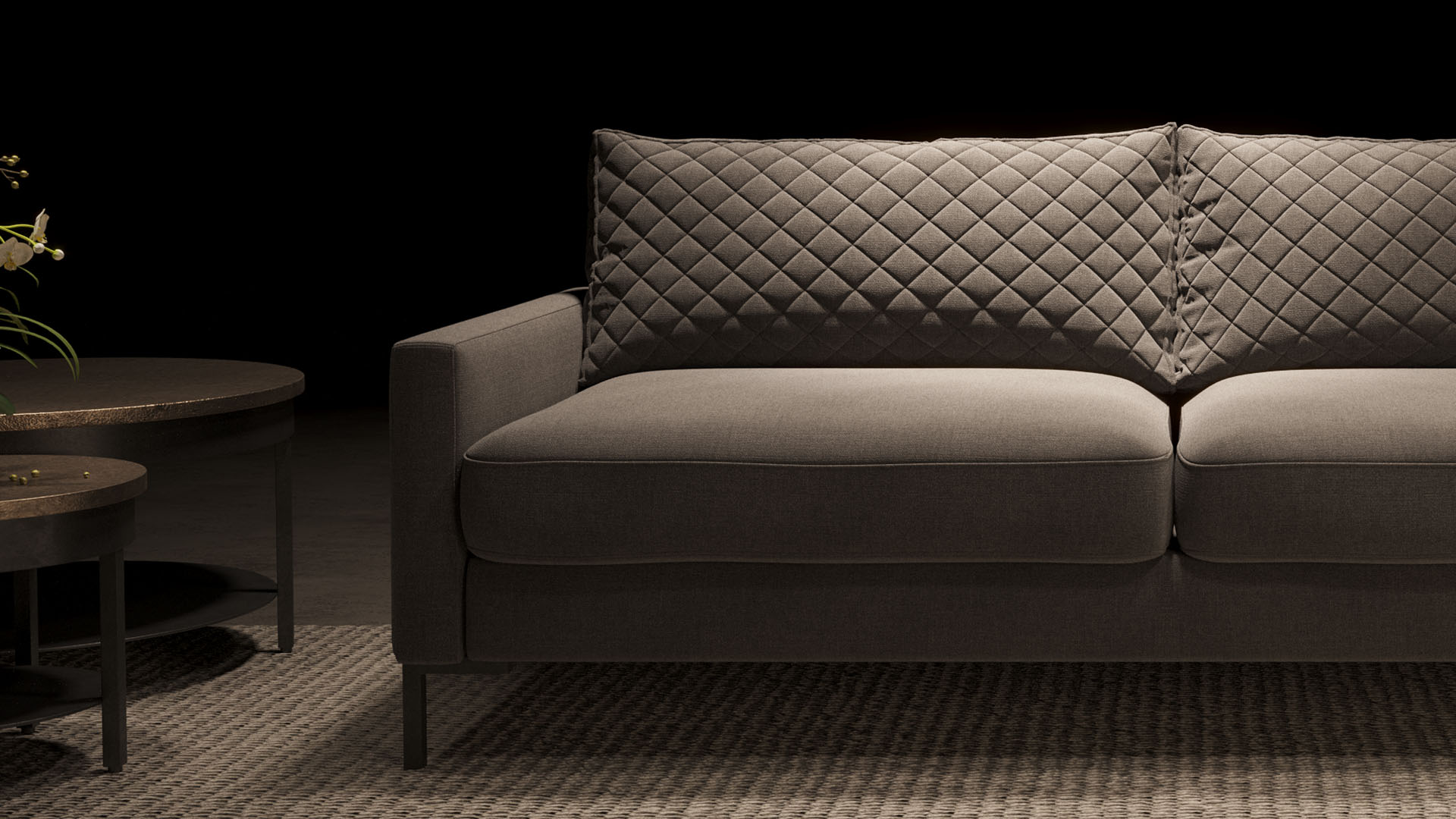 UrbanSofa Gino Sofa Brooklyn Linate Steel Stijl 1 collectie