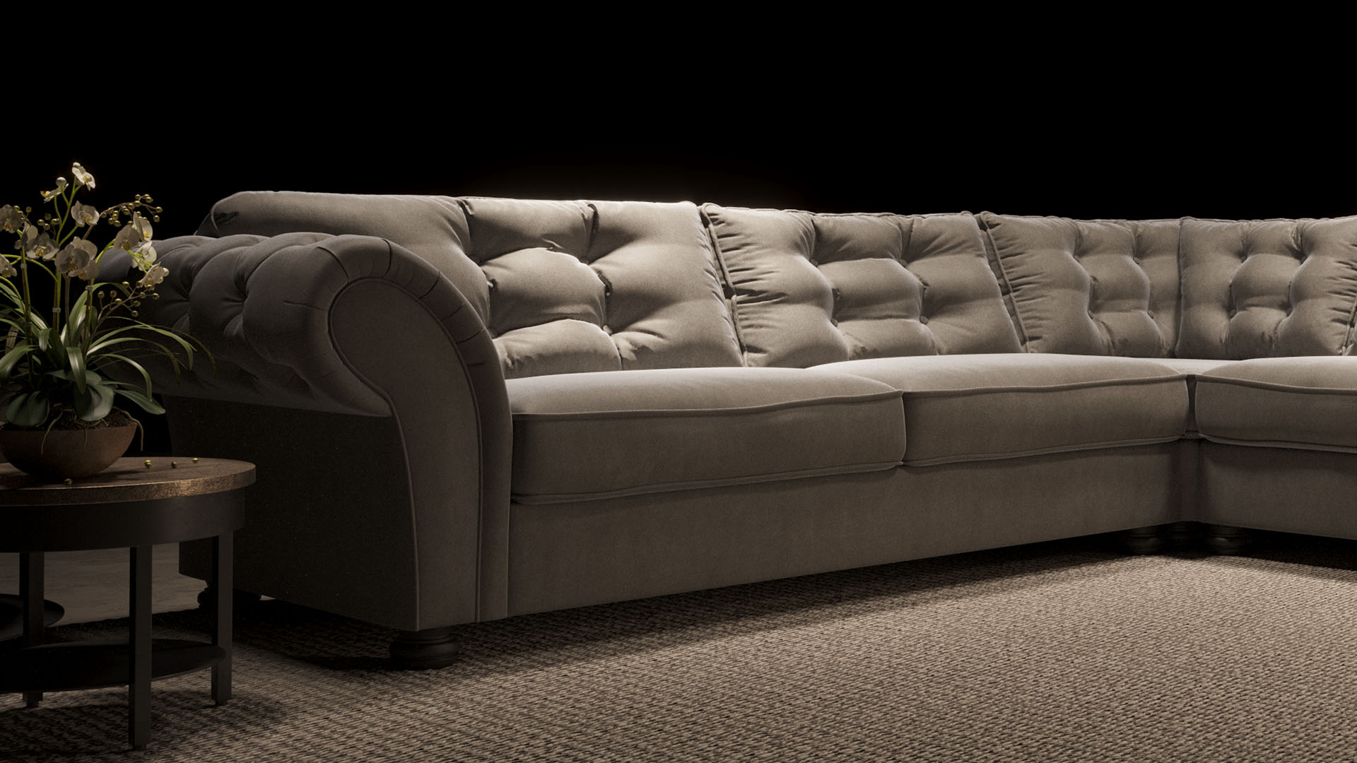 UrbanSofa Montreal Hoekbank Presto Catania Silver Stijl 1 collectie